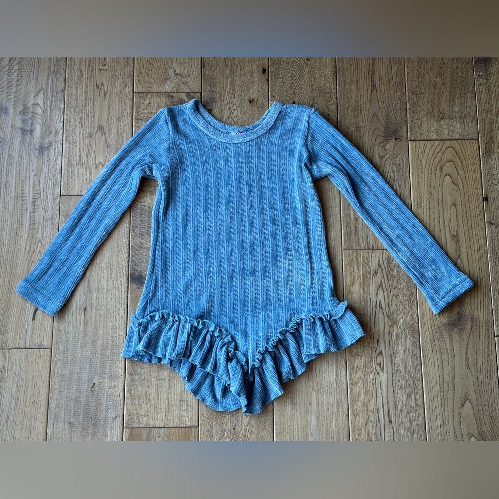 NEW Mia Belle Girls Ruffle Tunic Sweater size 6